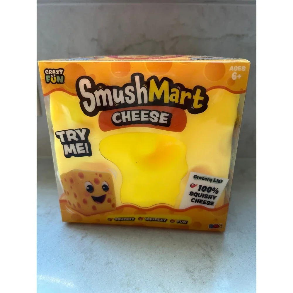 RMS Smush Mart-Cheese Squish toy fidget-NEW!